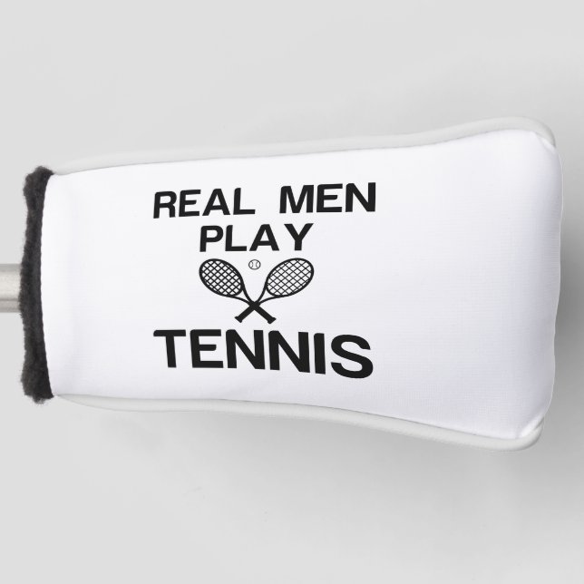 FUNDA PARA PALO DE GOLF HOMBRES REALES JUEGAN TENIS (Anverso)