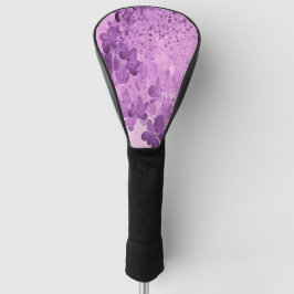 Funda Para Palo De Golf Hortensia Elegante Rosa y Negra en Luz de Lima