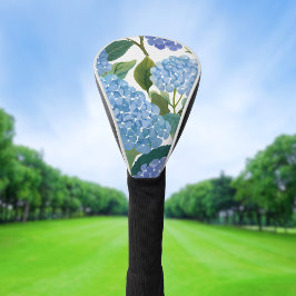 Funda Para Palo De Golf Hortensias Azules | Hermoso Arbusto Floral