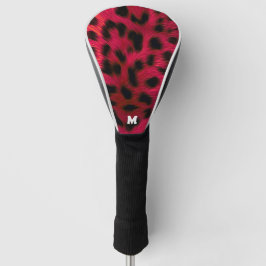 Funda Para Palo De Golf Hot Pink Leopard Print Faux