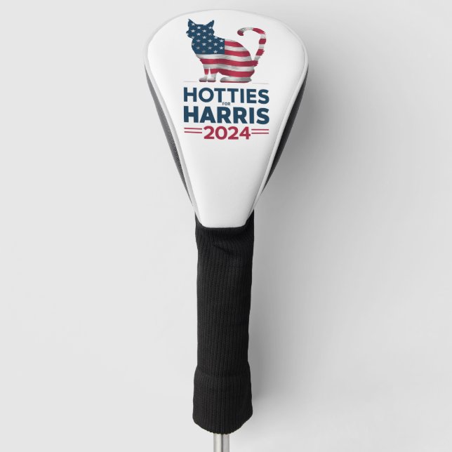 Funda Para Palo De Golf Hotties For Harris 2024 Cat Ladies Kamala Harris (Anverso)