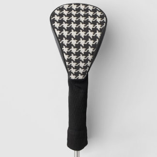 Funda Para Palo De Golf Houndstooth Black White Pattern