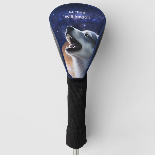 Funda Para Palo De Golf Howling Wolf Monograma (Anverso)