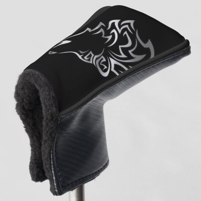 Funda Para Palo De Golf Howling Wolf Tribal (Anverso 3/4)