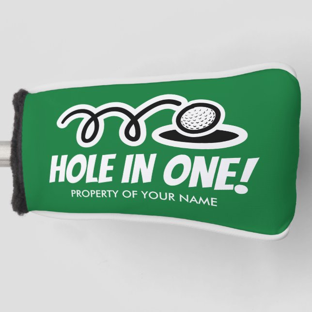 Funda Para Palo De Golf Hoyo en un regalo personalizado de la cubierta de  (Anverso)