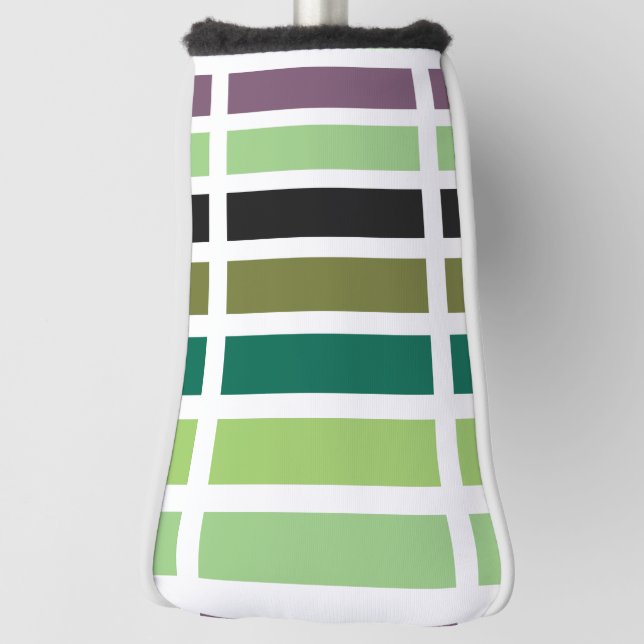 Funda Para Palo De Golf Hues negros morados verdes (Girar 90)