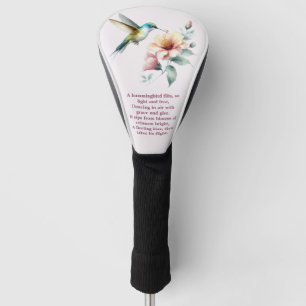 Funda Para Palo De Golf Hummingbird Armonía con Hibiscus Elegante