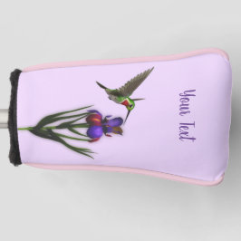 Funda Para Palo De Golf Hummingbird Y Iris Flower Personalizadas   