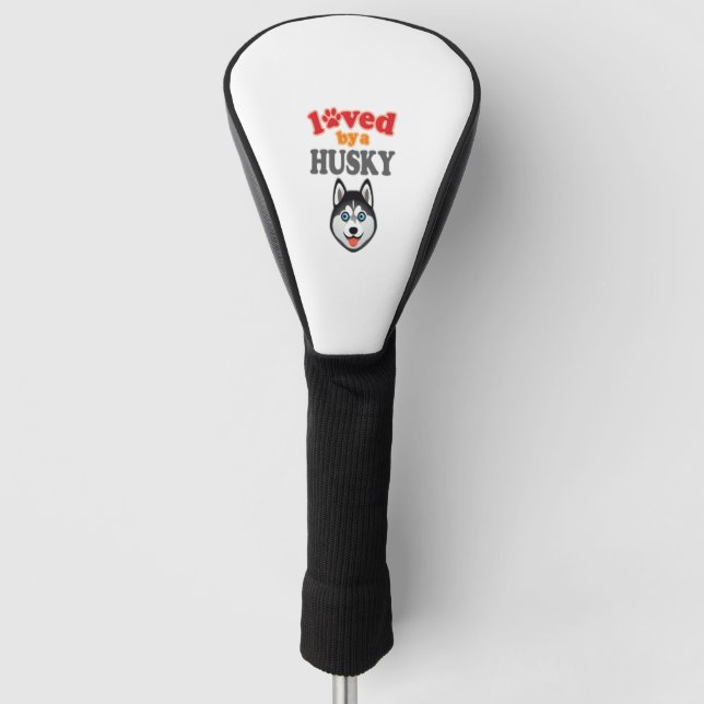 Funda Para Palo De Golf Husky Dog Lover (Anverso)