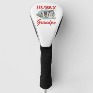 Funda Para Palo De Golf Husky Grandpa Dog Owner Siberian Husky