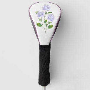 Funda Para Palo De Golf Hydrangeas Watercoloración Floral Stems