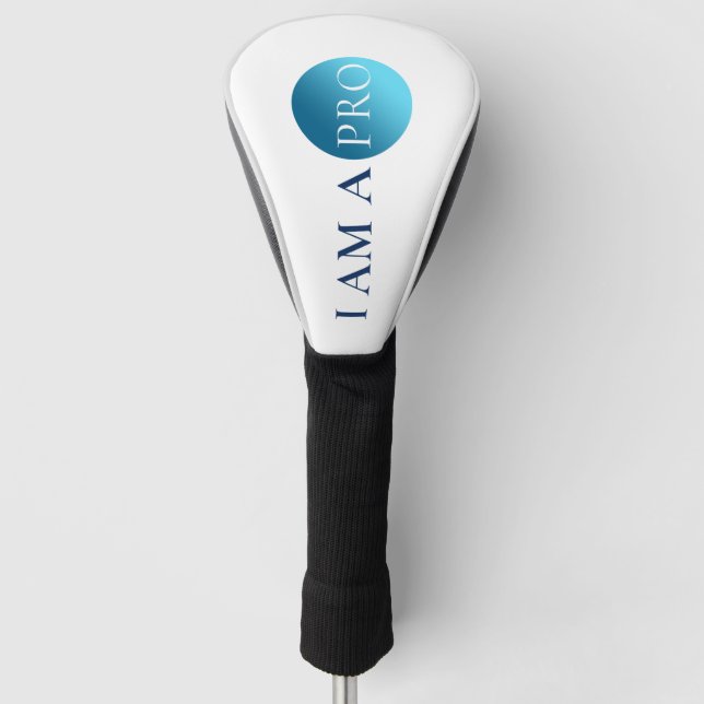 Funda Para Palo De Golf I Am a Pro – Minimal Athletic Statement Design (Anverso)