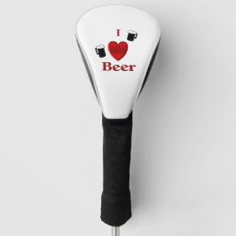 Funda Para Palo De Golf I Heart Beer Design