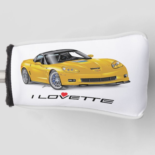 Funda Para Palo De Golf I LOVETTE® UNIQUE Auto Art Design (Anverso)