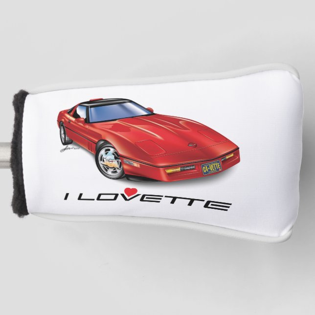 FUNDA PARA PALO DE GOLF I LOVETTE UNIQUE CAR DESIGN GOLF HEAD COVER (Anverso)