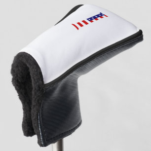 Funda Para Palo De Golf I Monograma sobrepuesto en el pcnt de la bandera d