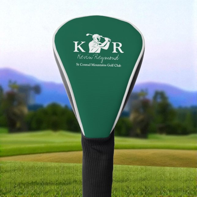 Funda Para Palo De Golf Icon de jugador de golf verde (Subido por el creador)