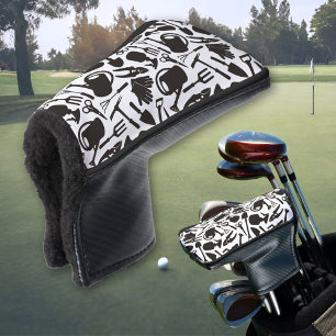 Funda Para Palo De Golf Iconos de jardinería en silueta