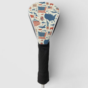 Funda Para Palo De Golf Íconos patrióticos - Estatua de la Libertad, Bande
