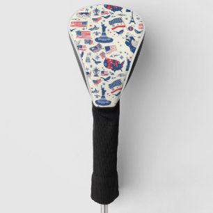 Funda Para Palo De Golf Íconos patrióticos - Estatua de la Libertad, Bande