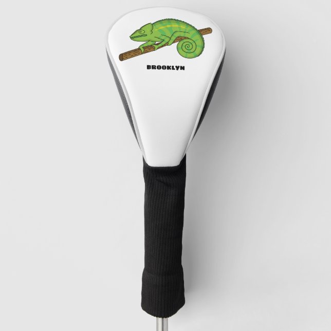 Funda Para Palo De Golf Ilustracion Chameleon de Parson (Anverso)