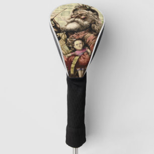 Funda Para Palo De Golf Ilustración clásica de Thomas Nast de Santa Claus