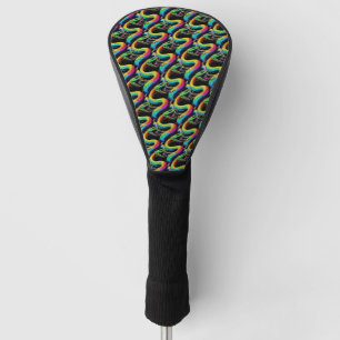 Funda Para Palo De Golf Ilustracion colorido de serpiente