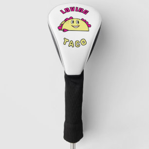 Funda Para Palo De Golf Ilustracion culinario mexicano sonriente con el co