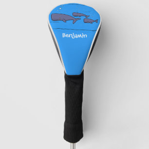 Funda Para Palo De Golf Ilustracion de ballenas personalizados migratorias