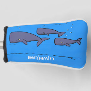 Funda Para Palo De Golf Ilustracion de ballenas personalizados migratorias