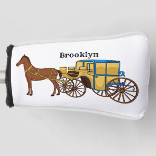 Funda Para Palo De Golf Ilustracion de caballos y carruajes reales