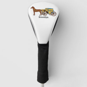 Funda Para Palo De Golf Ilustracion de caballos y carruajes reales