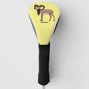 Funda Para Palo De Golf Ilustracion de cabra de Mouflon