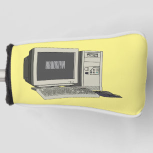 Funda Para Palo De Golf Ilustración de dibujos animados por computadora