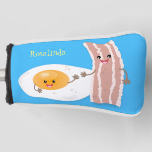 Funda Para Palo De Golf Ilustracion de huevo de kawaii y personalizado de