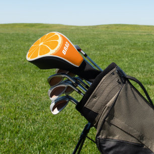Funda Para Palo De Golf Ilustracion de jugo de limón Naranja fresco y jugo