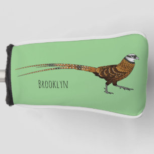 Funda Para Palo De Golf Ilustracion de pájaro faisán de Reeves