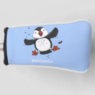 Funda Para Palo De Golf Ilustracion de personalizado azul del ataúd flotan