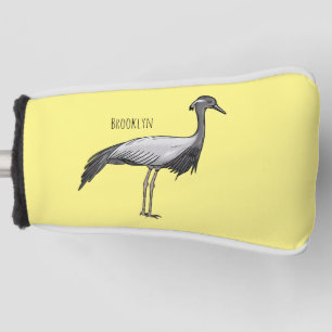 Funda Para Palo De Golf Ilustracion de personalizado de aves de la grúa De