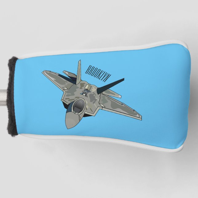 Funda Para Palo De Golf Ilustracion de personalizado de aviones de combate (Anverso)