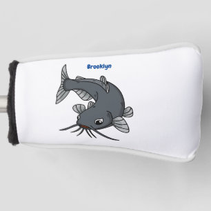 Funda Para Palo De Golf Ilustracion de personalizado de bagre cúbico