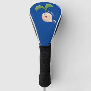 Funda Para Palo De Golf Ilustracion de personalizado de brote de semillas