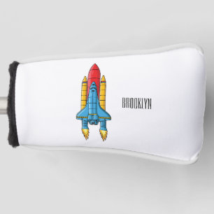 Funda Para Palo De Golf Ilustracion de personalizado de buques de cohetes