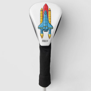 Funda Para Palo De Golf Ilustracion de personalizado de buques de cohetes
