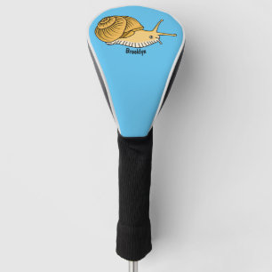 Funda Para Palo De Golf Ilustracion de personalizado de caracol amarillo