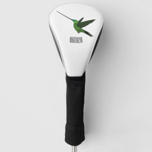 Funda Para Palo De Golf Ilustracion de personalizado de colibrí con moto d
