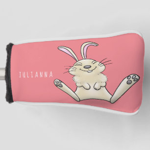 Funda Para Palo De Golf Ilustracion de personalizado de conejo de conejo d