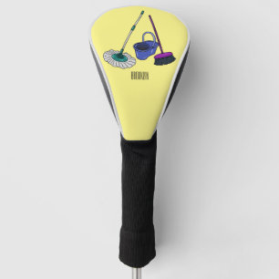 Funda Para Palo De Golf Ilustracion de personalizado de escobas y mopas
