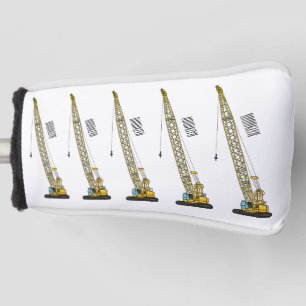 Funda Para Palo De Golf Ilustracion de personalizado de excavadora Draglin