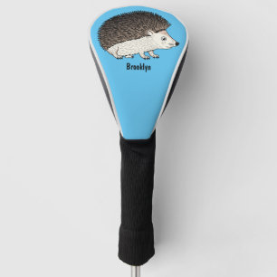 Funda Para Palo De Golf Ilustracion de personalizado de hedgehog espinoso